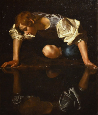 Narcisse par Caravage