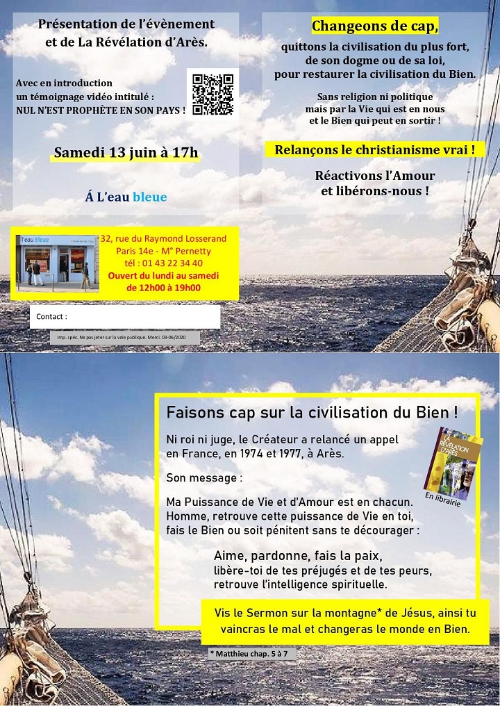 Mission Paris Juin 2020, tract