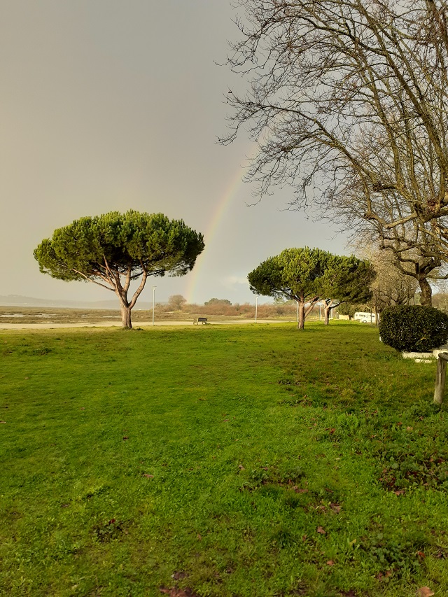 Arc-en-ciel à Arès, décembre 2020