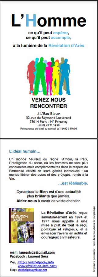 Tract Laurent Rebeyrat "L'Homme"