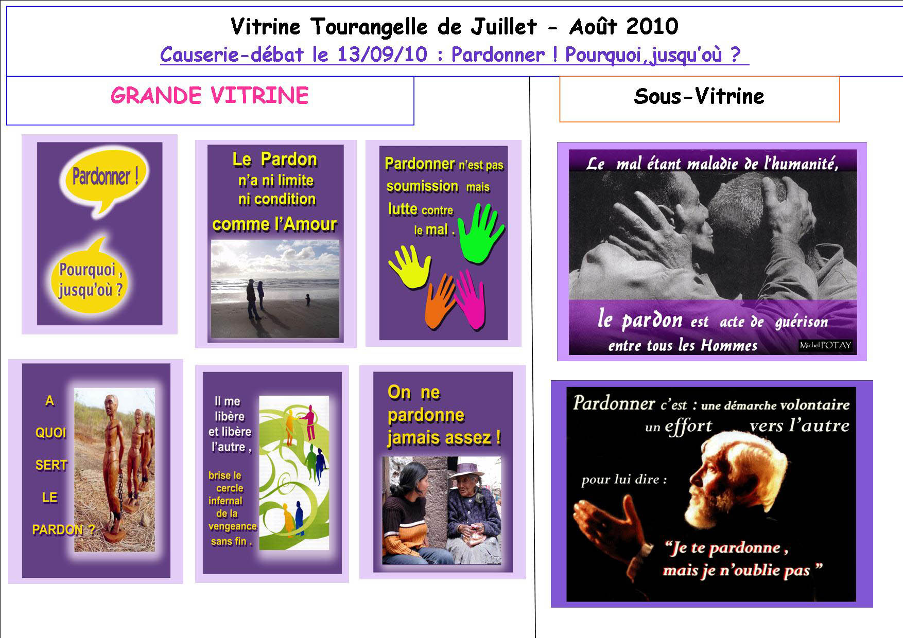 Pardonner Vitrine Tours t 2010