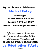 Frère Michel portant La Rév d'Arès (texte)