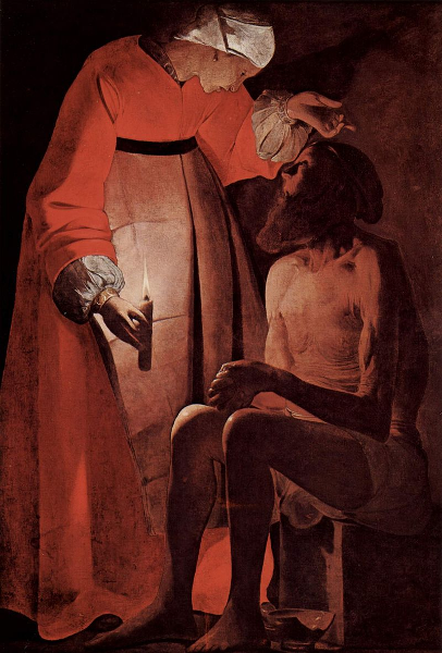 Job raillé par sa femme, de Georges de la Tour