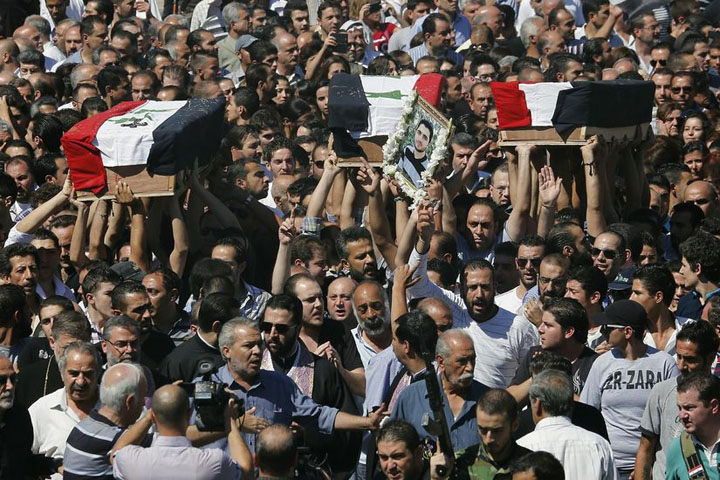 Obsèques 10 septembre Chrétiens de Maaloula