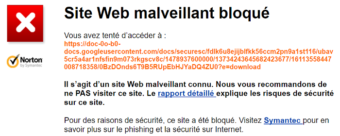 Site Bloqué