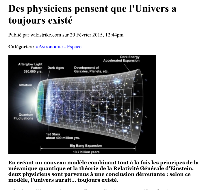 Univers Eternel