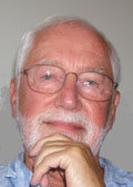 Brother Michel at his desk