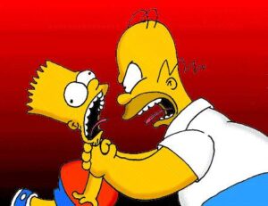 Need and wish strangle us. The way out is reason(Source&nbsp;: https://thesimpsonshomepage.com/)