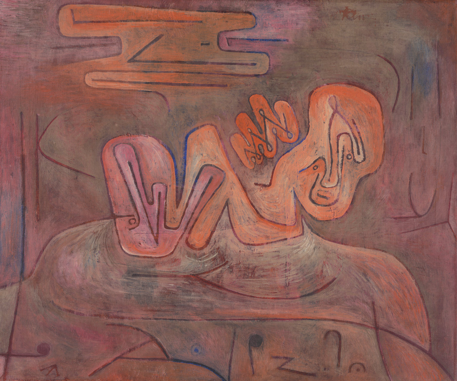 Paul Klee, Katastrophe der Sphinx (Catastrophe du sphinx), 1937.