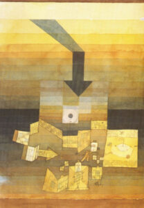 The point aimed at (Paul Klee, 1922)The point God aims at is the Triumph of Good (Source&nbsp;: J-P Gautron, kerdonis.fr)